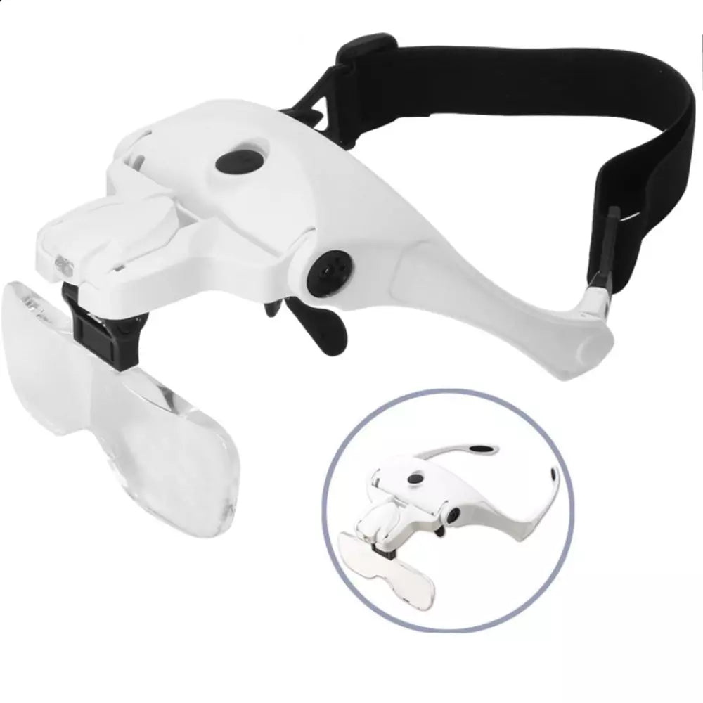 Magnifying Headset With Built In LED Rechargeable